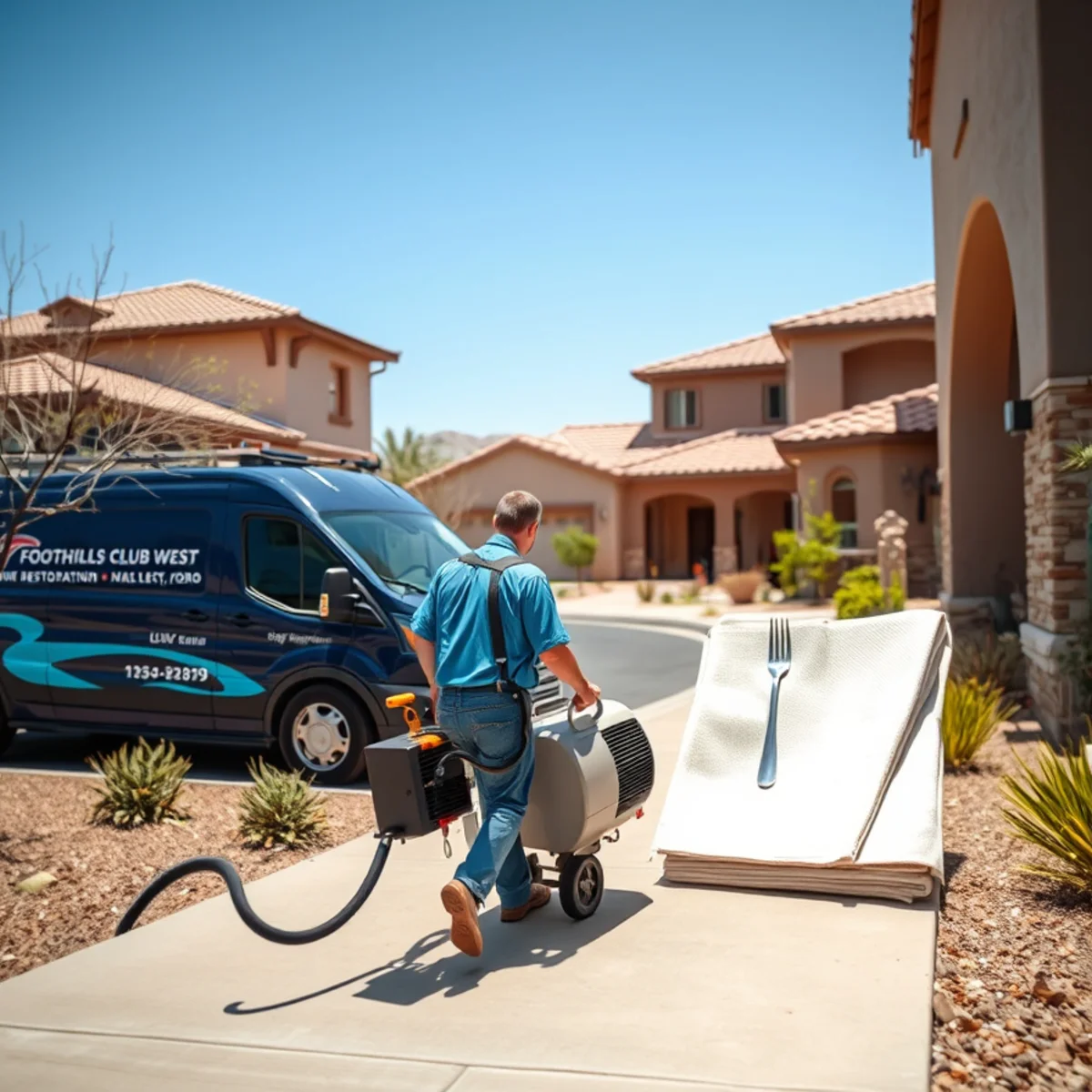 A Foothills Club West, AZ neighborhood home served by South Tempe Damage Restoration