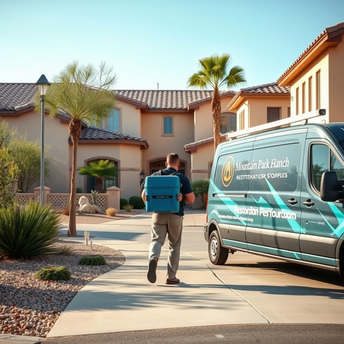 A Mountain Park Ranch, AZ neighborhood home served by South Tempe Damage Restoration