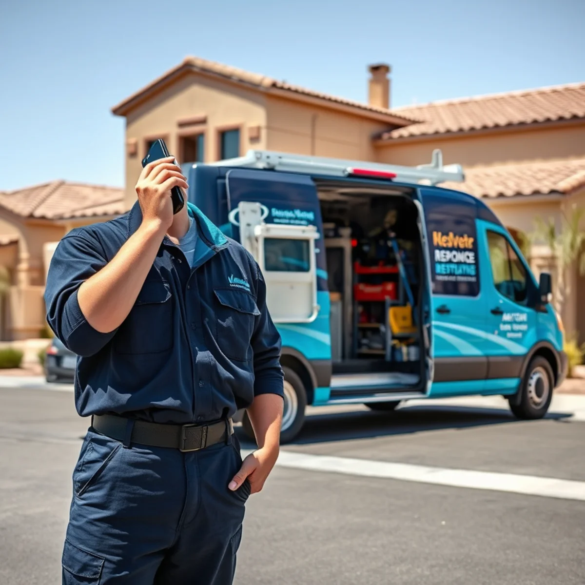 South Tempe Damage Restoration crew ready for a 24/7 water damage call in Tempe, AZ