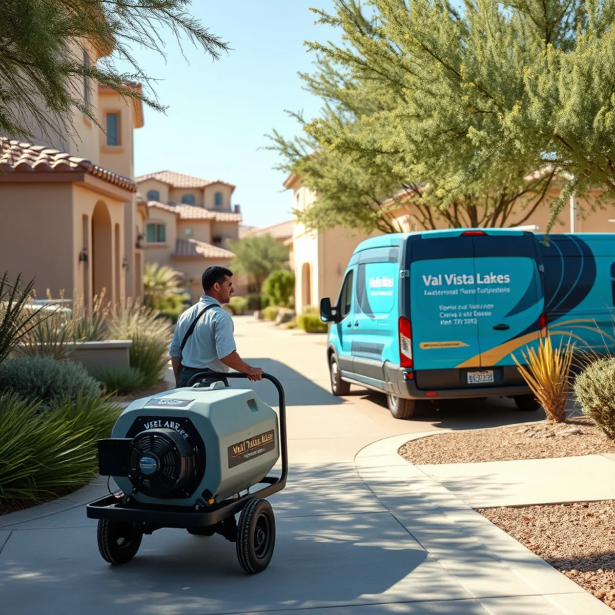 A Val Vista Lakes, AZ neighborhood home served by South Tempe Damage Restoration