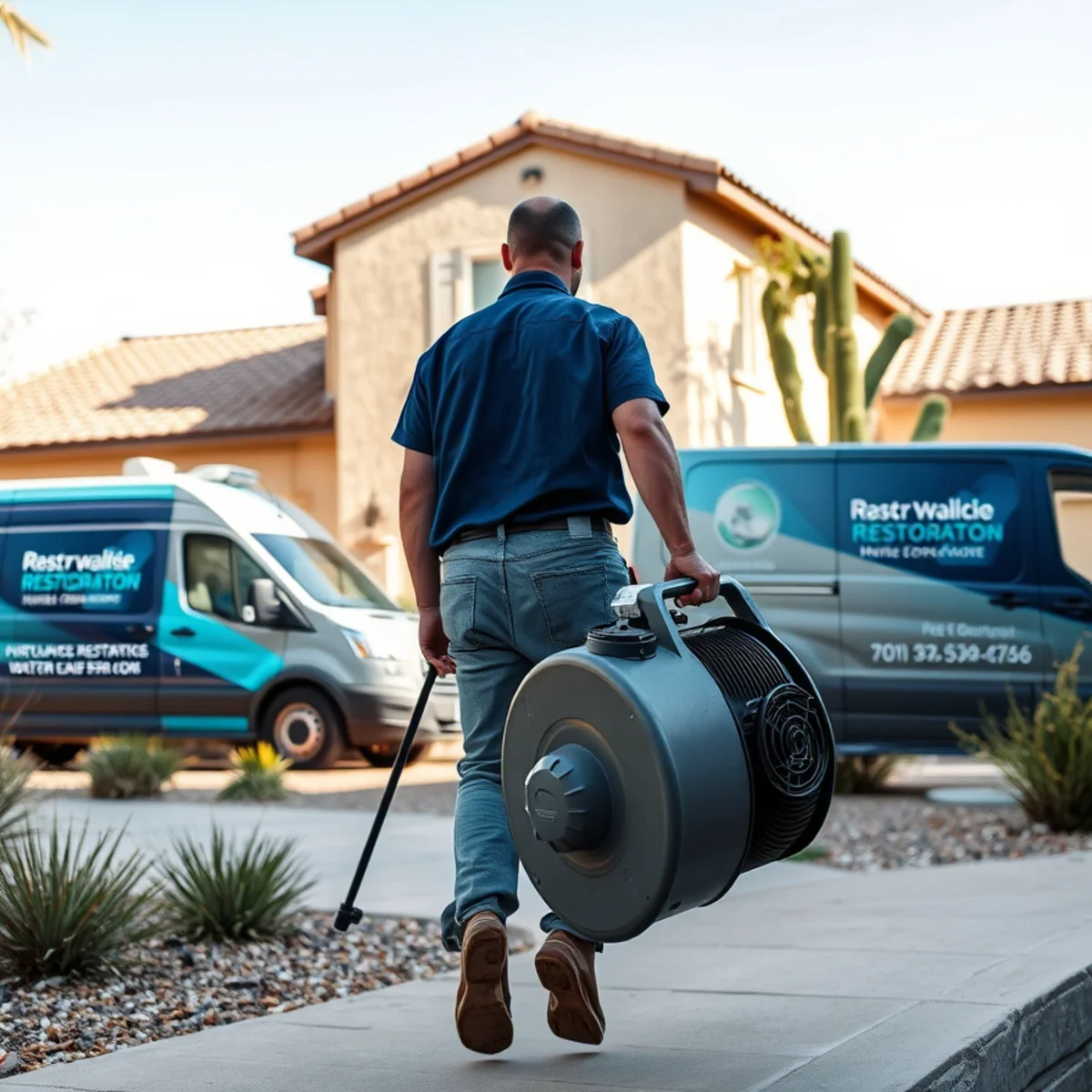 A Arcadia, AZ neighborhood home served by South Tempe Damage Restoration