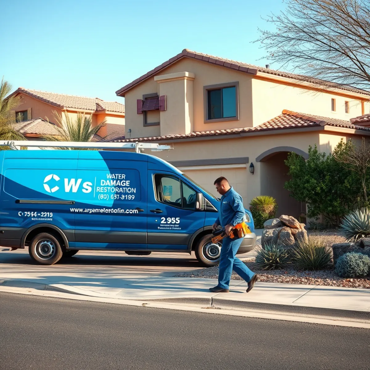 Water damage restoration serving Arcadia, AZ
