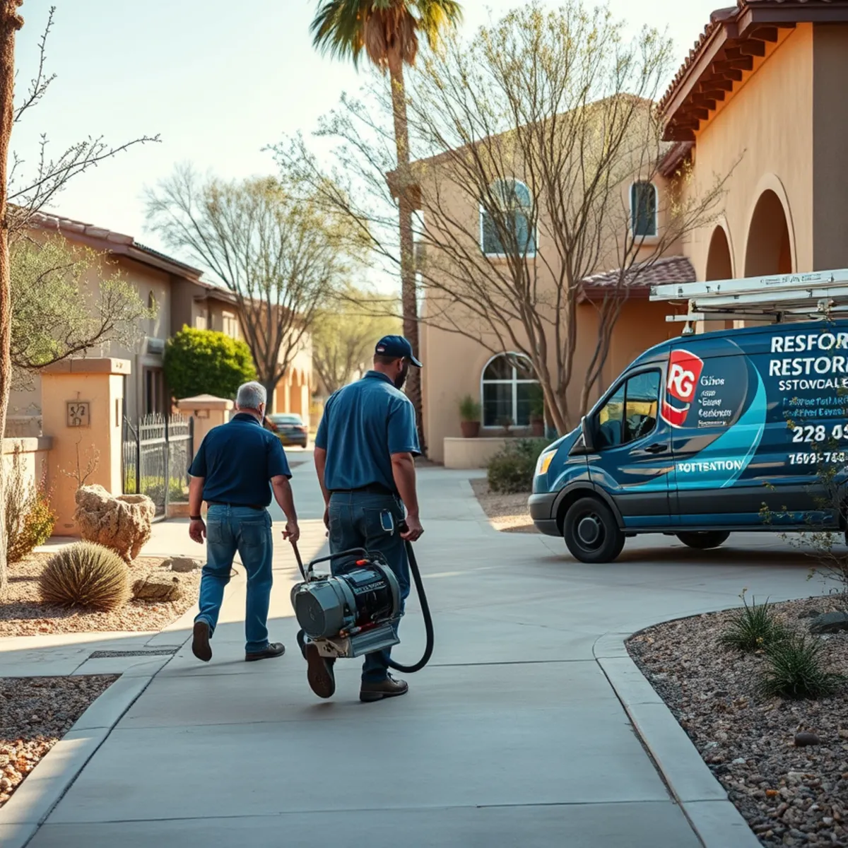 A Old Town Scottsdale, AZ neighborhood home served by South Tempe Damage Restoration