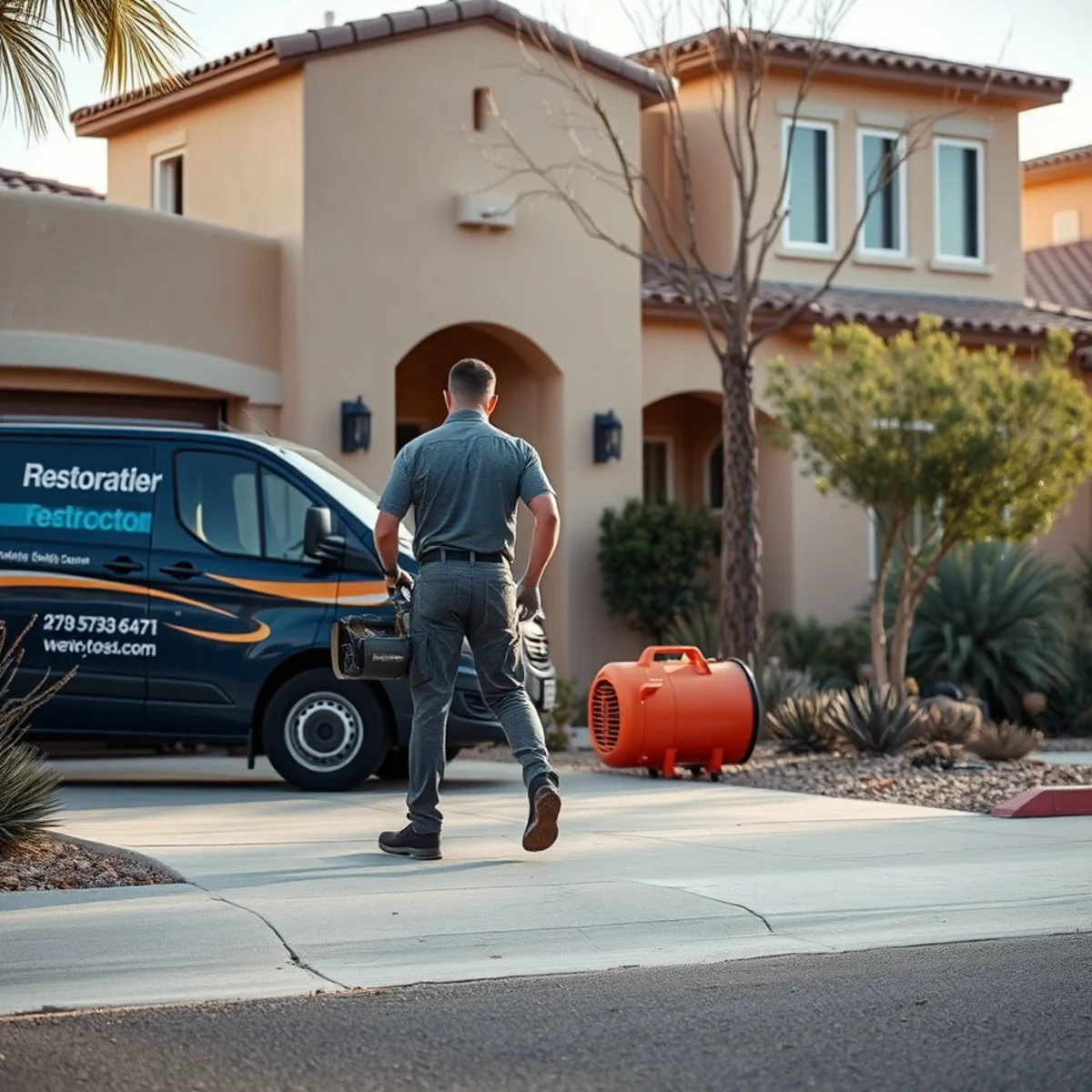 A Ahwatukee, AZ neighborhood home served by South Tempe Damage Restoration