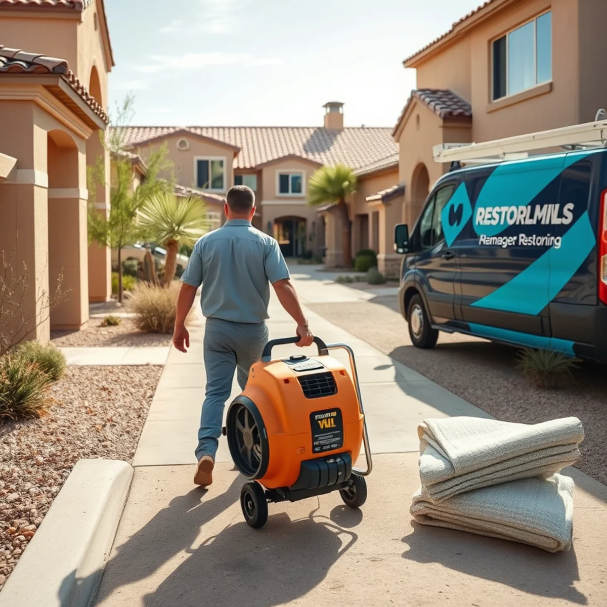 A Fountain Hills, AZ neighborhood home served by South Tempe Damage Restoration