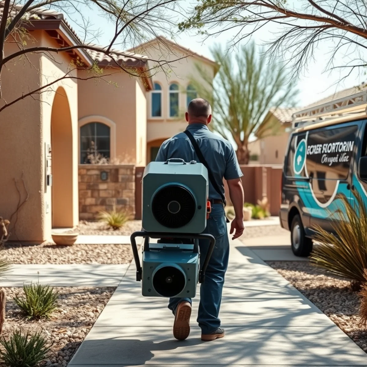 A Gilbert, AZ neighborhood home served by South Tempe Damage Restoration