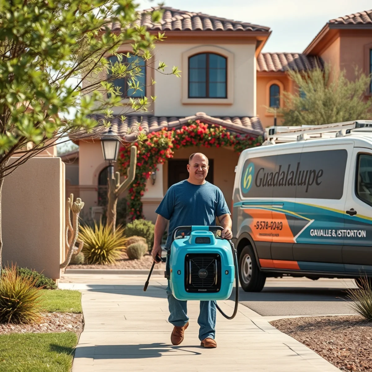 A Guadalupe, AZ neighborhood home served by South Tempe Damage Restoration