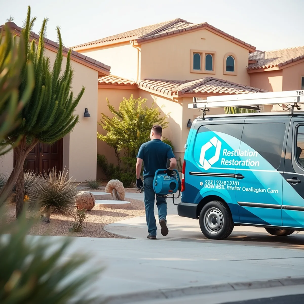 A Mesa, AZ neighborhood home served by South Tempe Damage Restoration