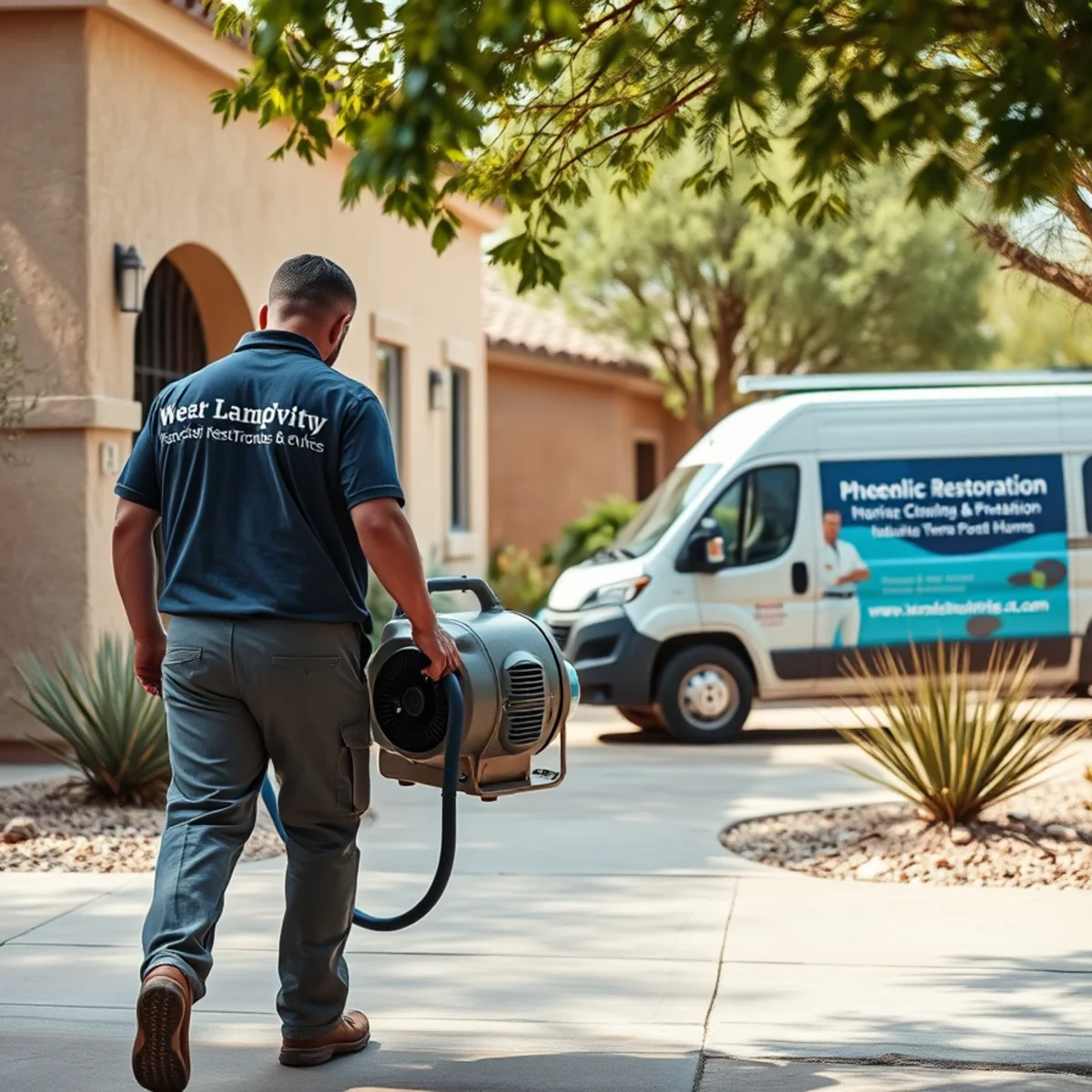 A Phoenix, AZ neighborhood home served by South Tempe Damage Restoration