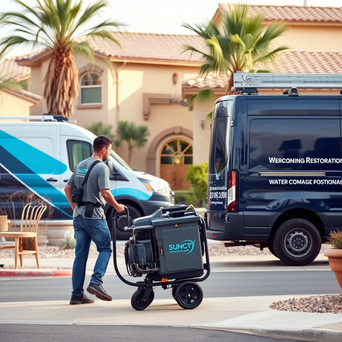 A Sun City, AZ neighborhood home served by South Tempe Damage Restoration