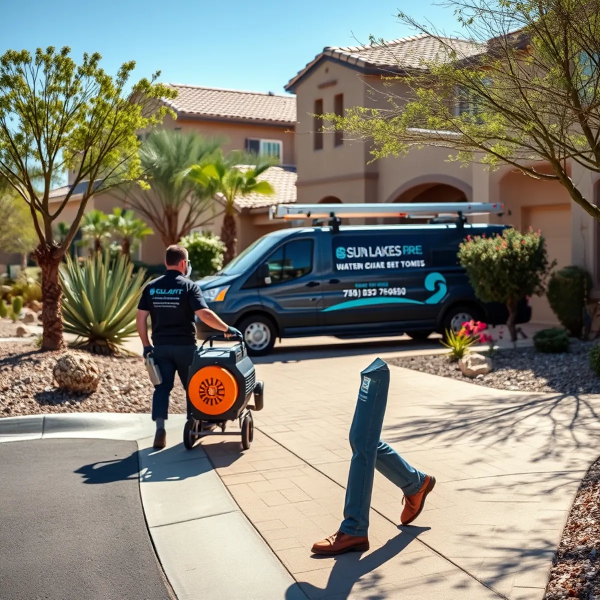 A Sun Lakes, AZ neighborhood home served by South Tempe Damage Restoration