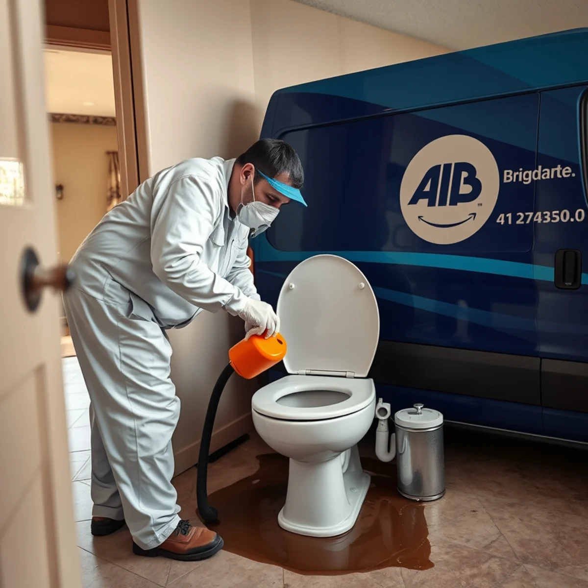 Sewage Backup Emergency in progress at a Tempe, AZ property