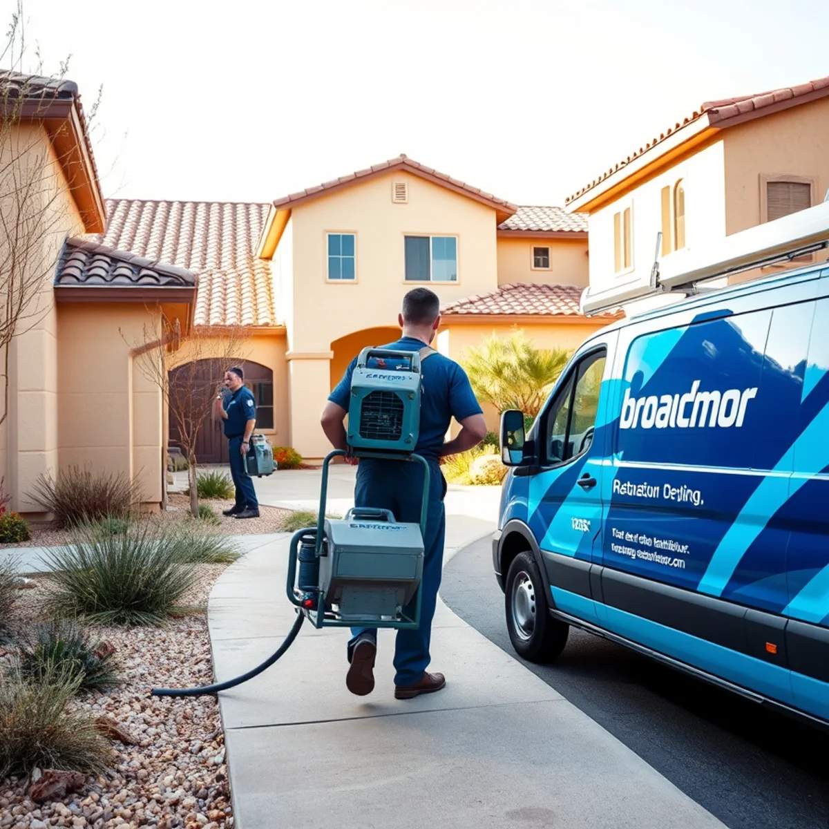 A Broadmor, AZ neighborhood home served by South Tempe Damage Restoration