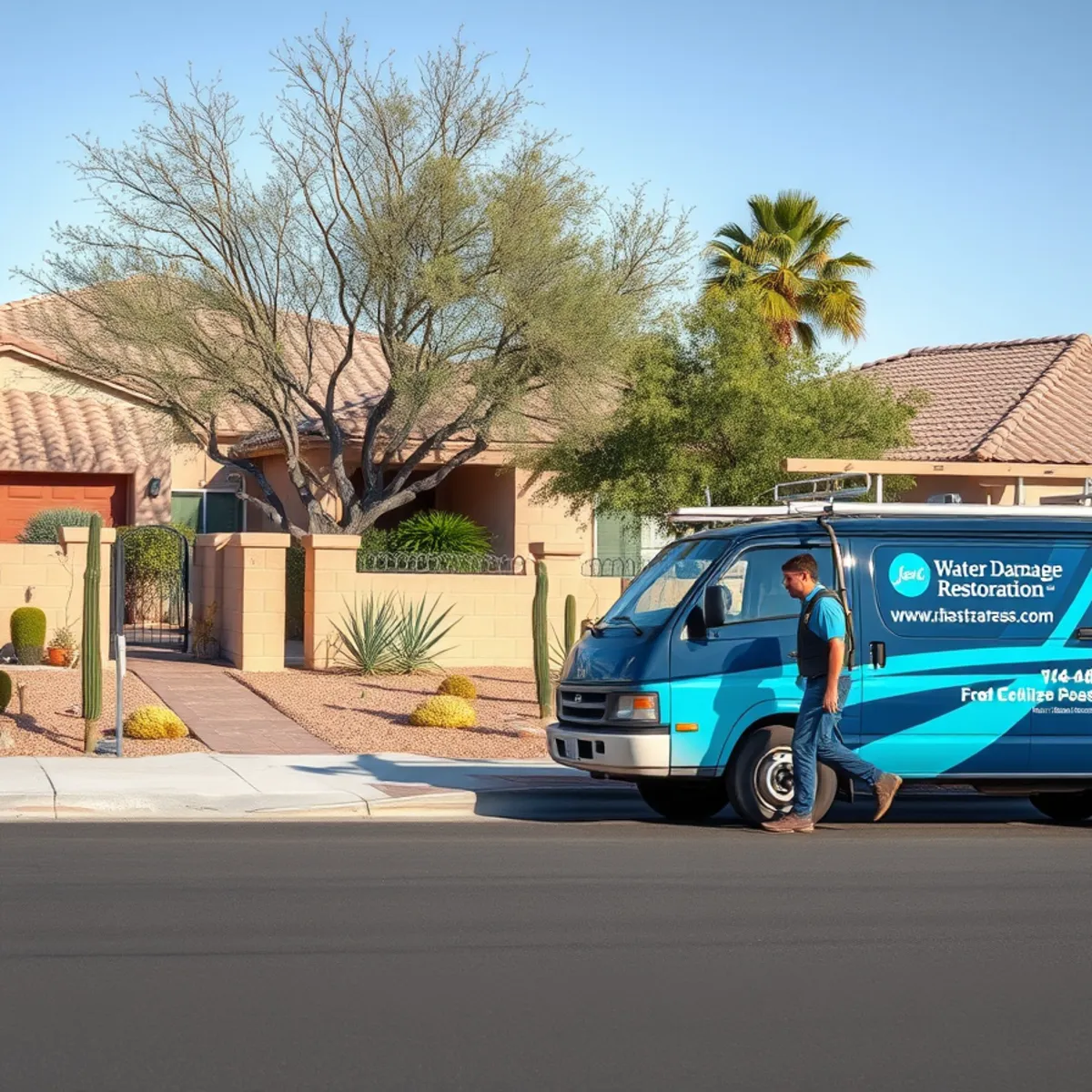 Water damage restoration serving Broadmor, AZ