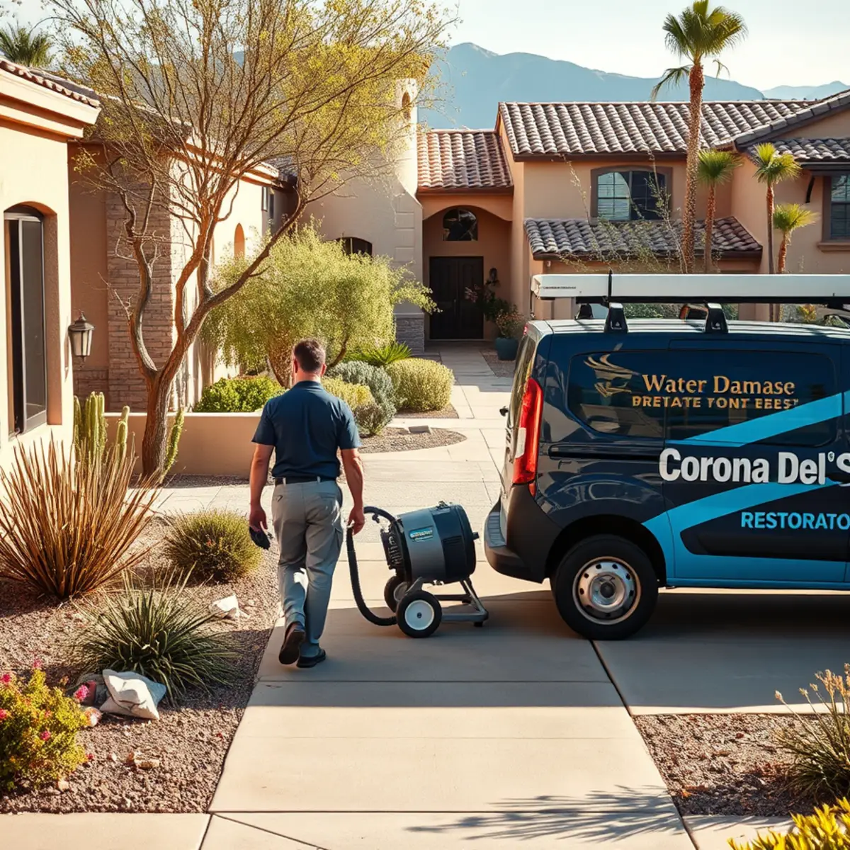 A Corona del Sol, AZ neighborhood home served by South Tempe Damage Restoration