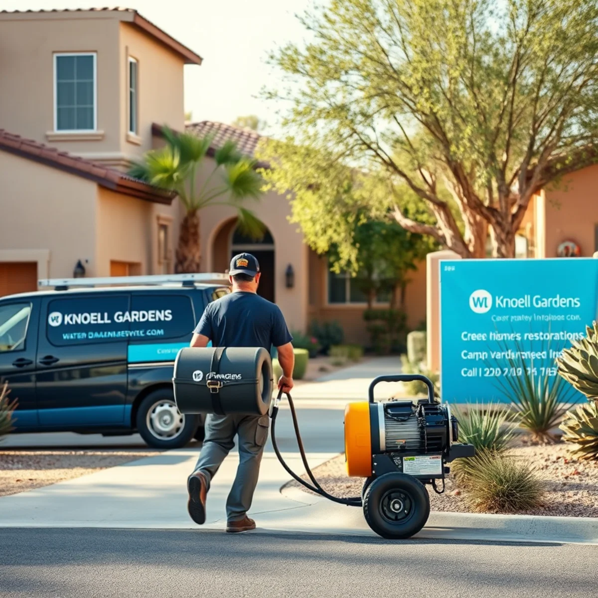 A Knoell Gardens, AZ neighborhood home served by South Tempe Damage Restoration