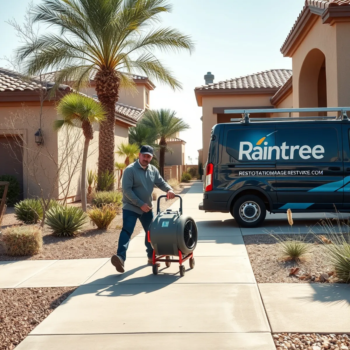 A Raintree, AZ neighborhood home served by South Tempe Damage Restoration